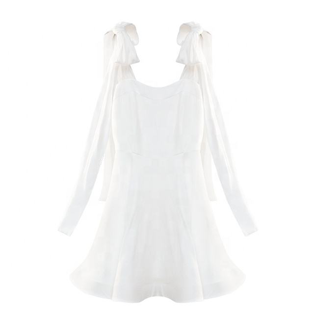 Mini Dress – Elegant A-Line Design – U-Neckline – Vintage Inspired Style