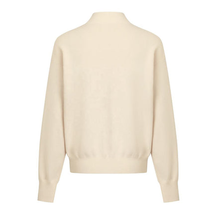 Pullover Sweater – Embroidered Design – Round Neckline – Elegant Everyday Style