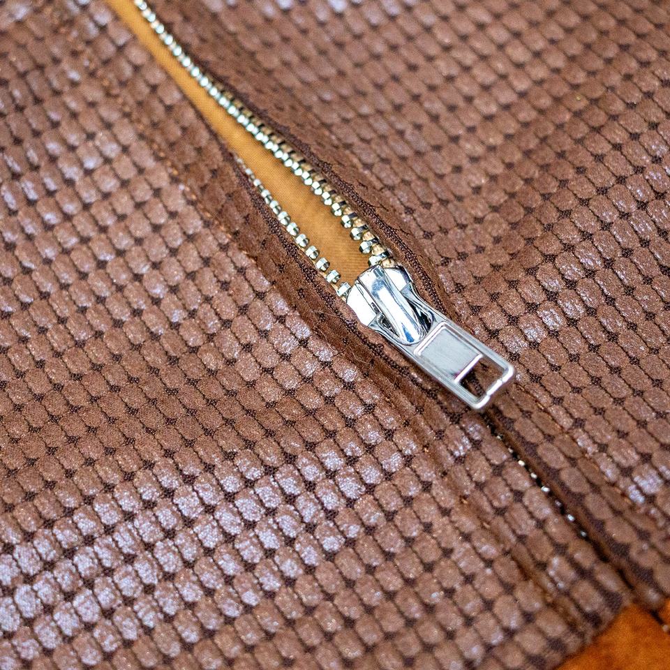 Bomber Jacket – Patchwork Suede – Western Cowboy Style – Vintage Brown Design