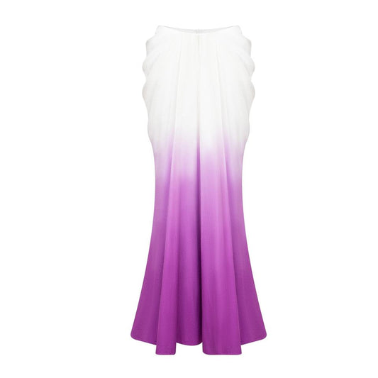 Long Skirt – Ombre Pleated – High Waist – Bohemian Luxury Style