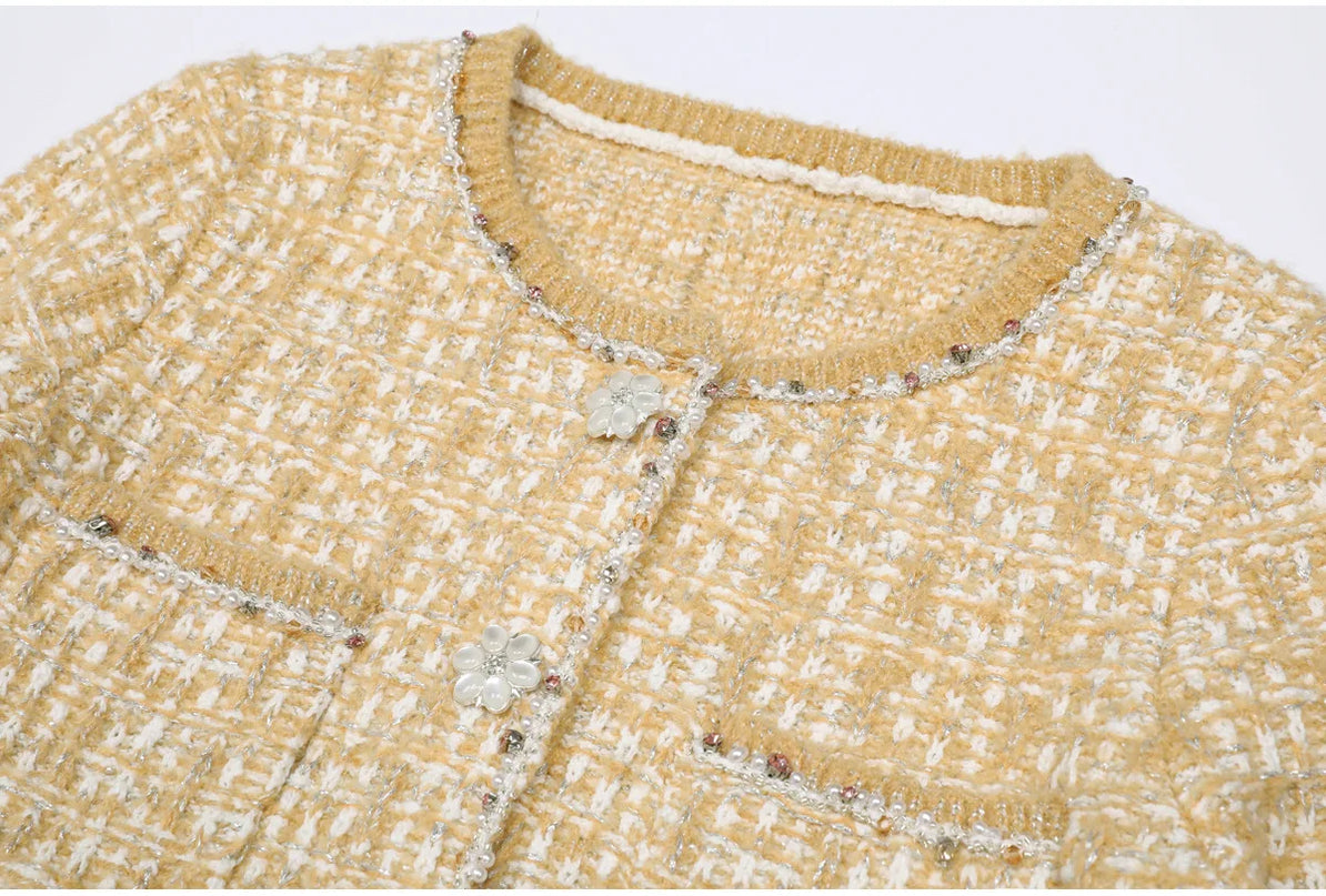 Serena Van Hoef Tweed Jacket And Sleeveless Mini Dress Set