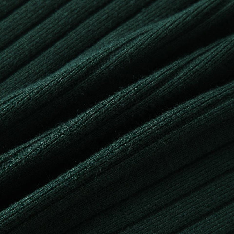 Maxi Dress – Solid Knit Design – Button Detail – Modest Vintage Style