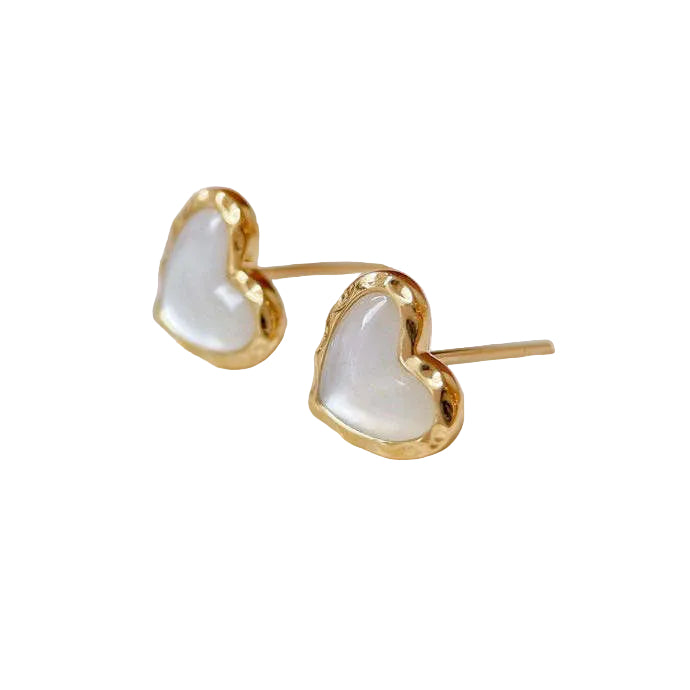 18 Karat Solid Gold Golden Pearl Earrings With Diamond And Sapphire