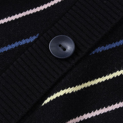 Knit Cardigan – Vintage Wool Blend – V-Neck – One Button Closure