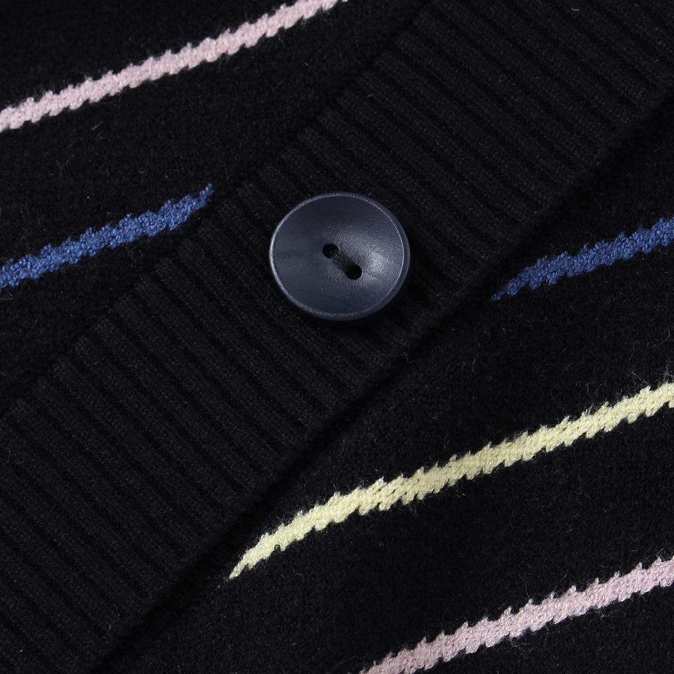 Knit Cardigan – Vintage Wool Blend – V-Neck – One Button Closure
