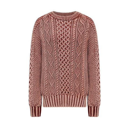 Sweater – Aran Cable Knit – Heavyweight Pullover – Elegant Winter Style