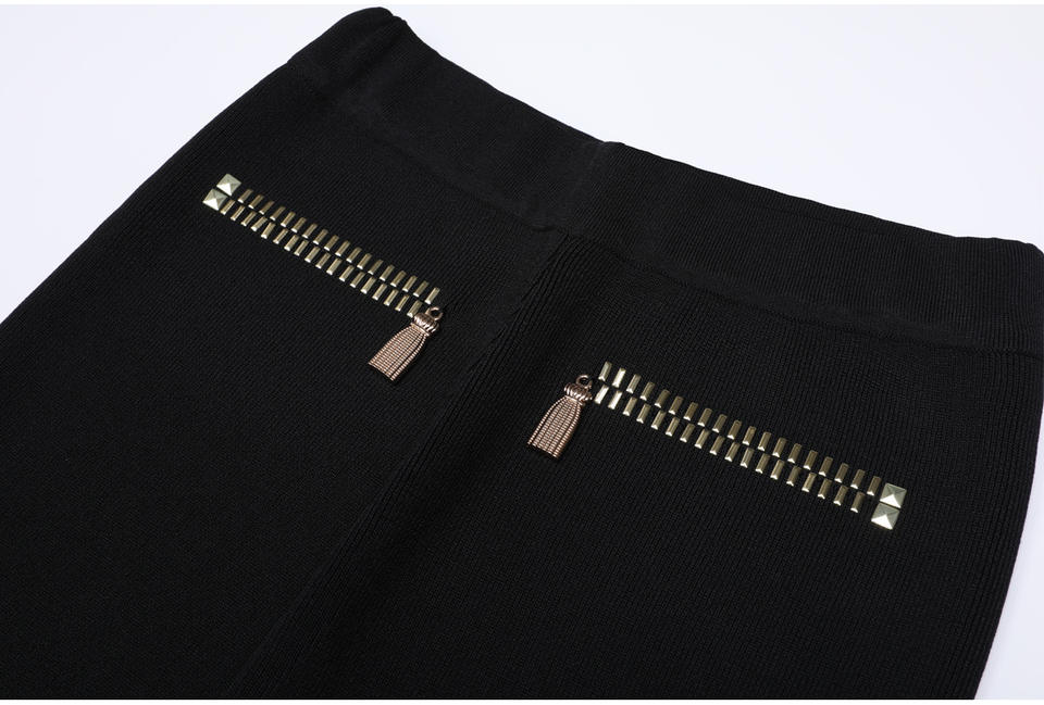 Roxanne Van Hoef Zip-Detail Knit Jacket And Wide-Leg Pants Set