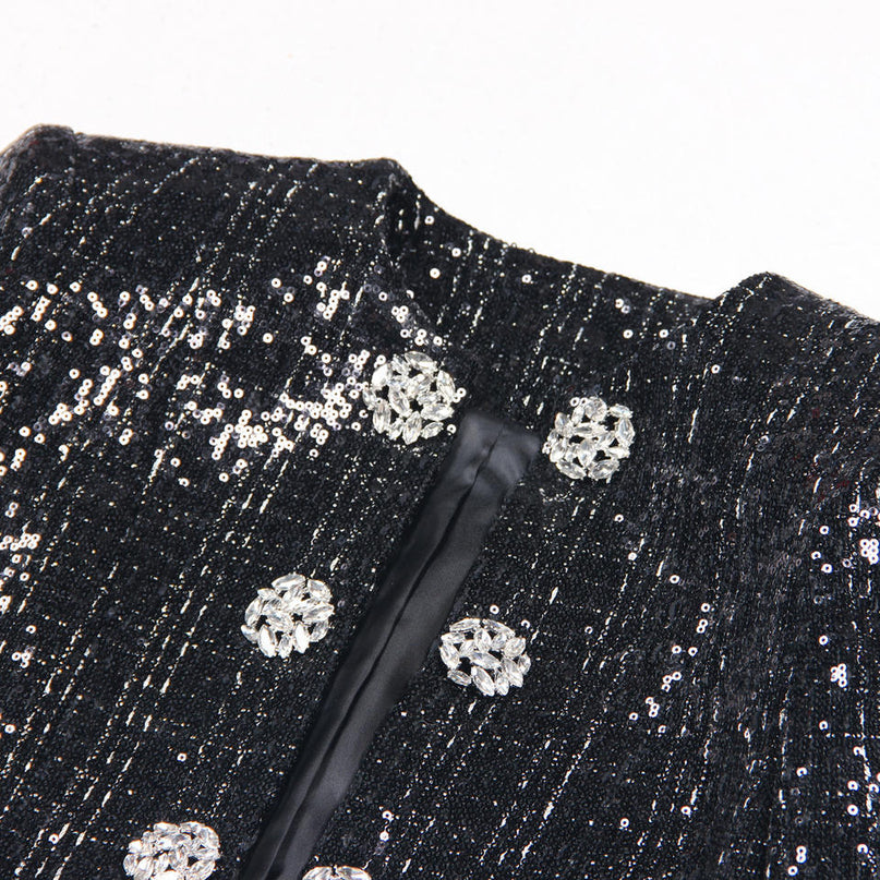 Livia Van Hoef Embellished Tweed Jacket