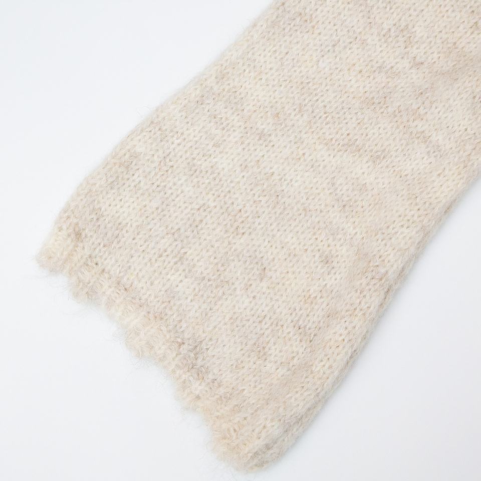 Knit Top – Vintage Bow Design – Hollow Mohair Knit – Elegant Winter Style