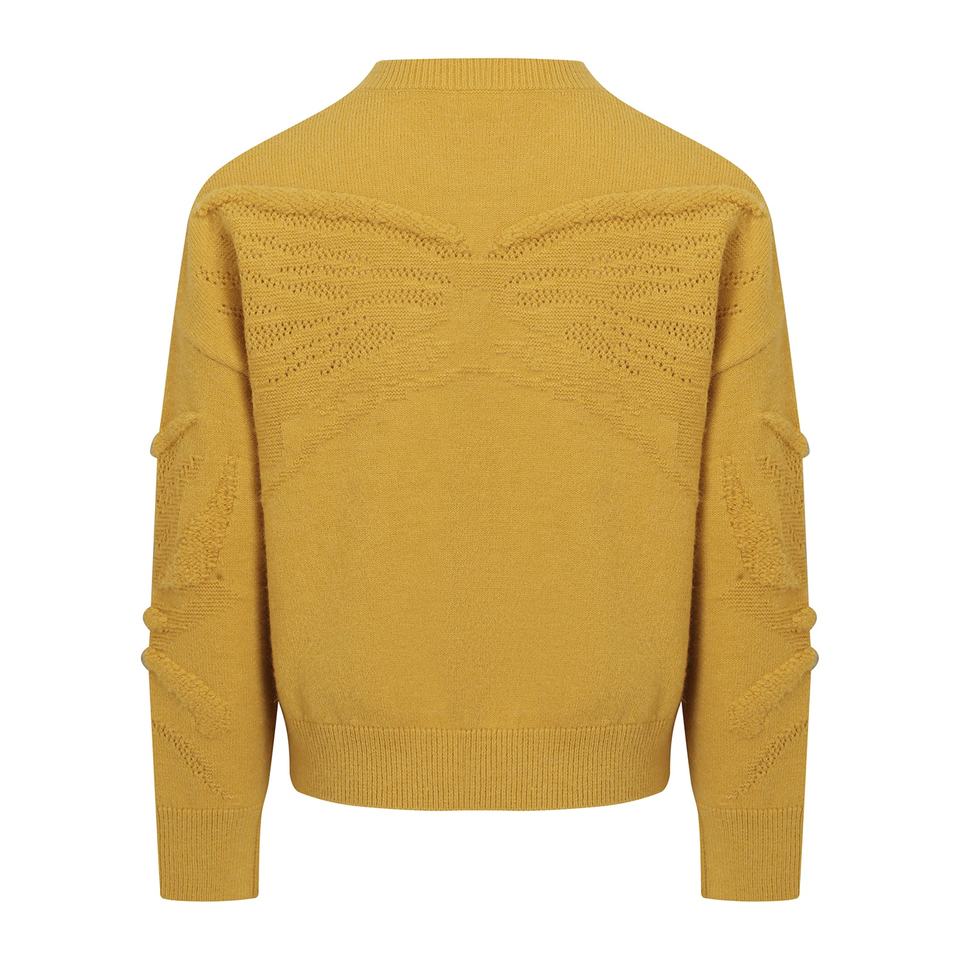 Pullover Sweater – Vintage Crewneck – Embroidery Detail – Classic Style