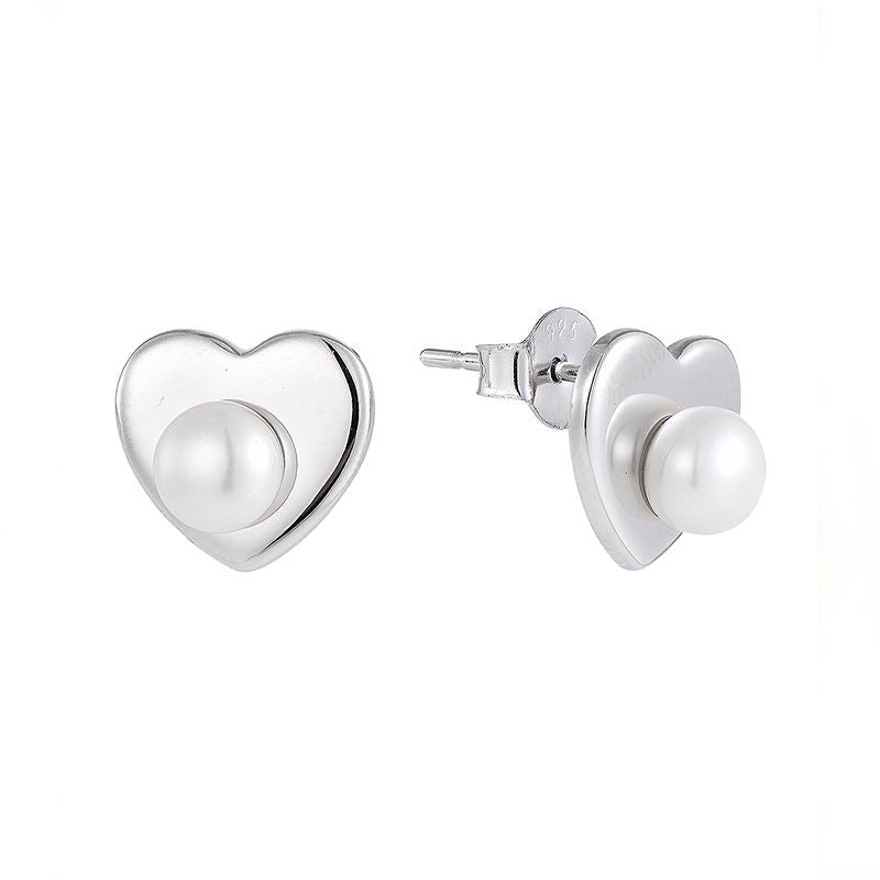 925 Sterling Silver Freshwater Pearl Stud Earrings