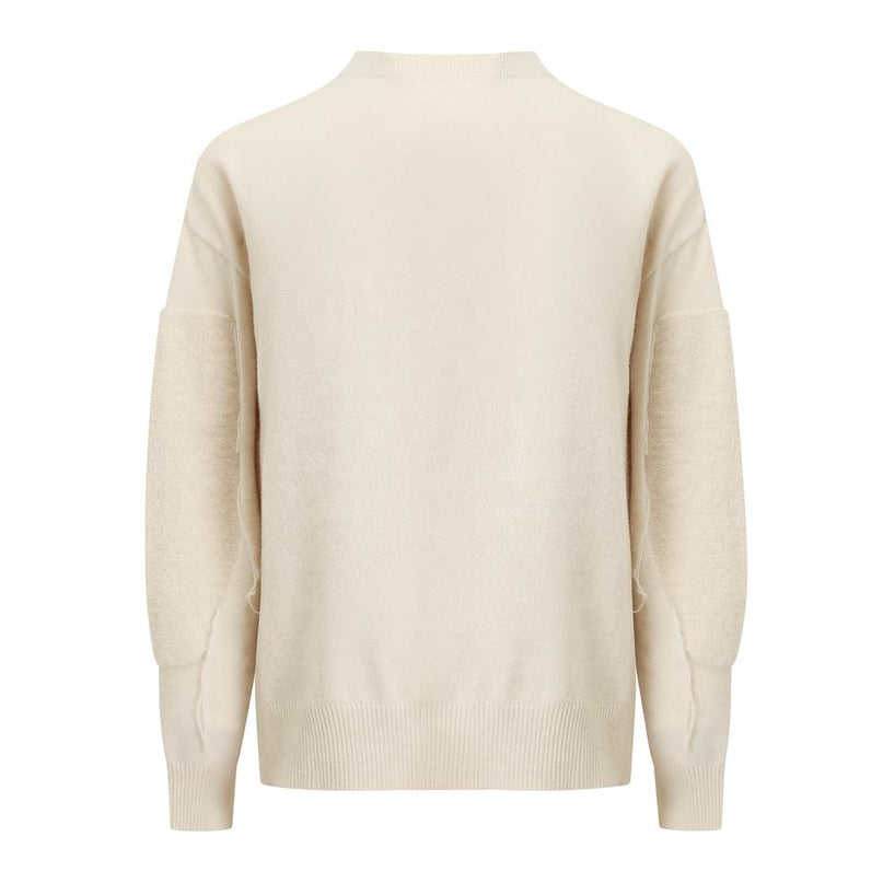 Sweater – Vintage Round Neck – Flock Embroidery – Elegant Everyday Style