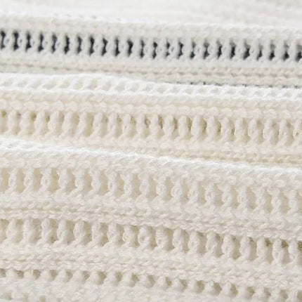 Tessa Van Hoef Contrast-Trim Knit Peplum Top