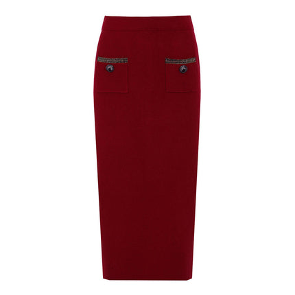 Kira Van Hoef Contrast-Trim Jacket And Midi Skirt Set