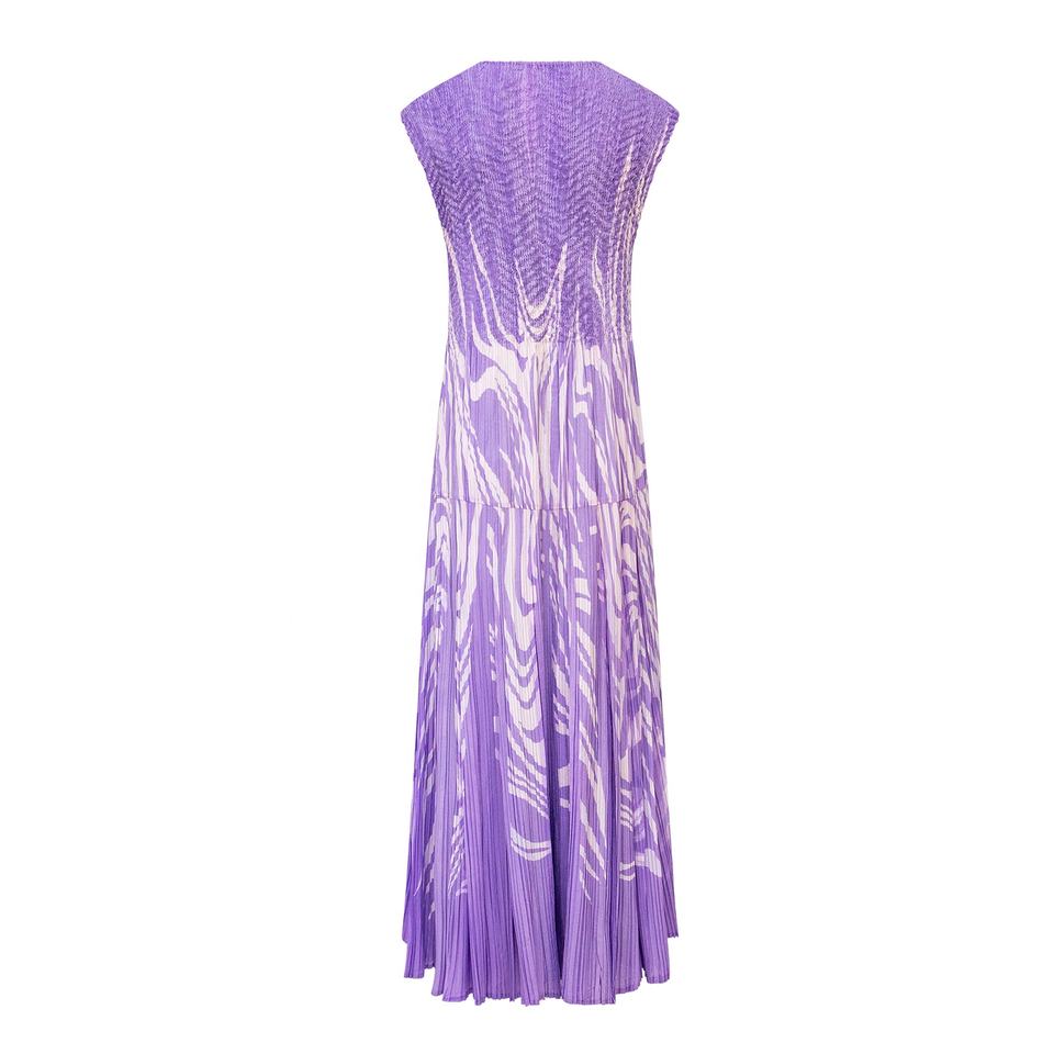 Evening Dress – Printed Design – Sleeveless Maxi – Elegant Romantic Style
