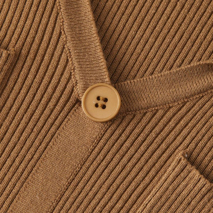 Shirt Dress – Knit Midi Design – Belted Waist – Elegant Modest Style