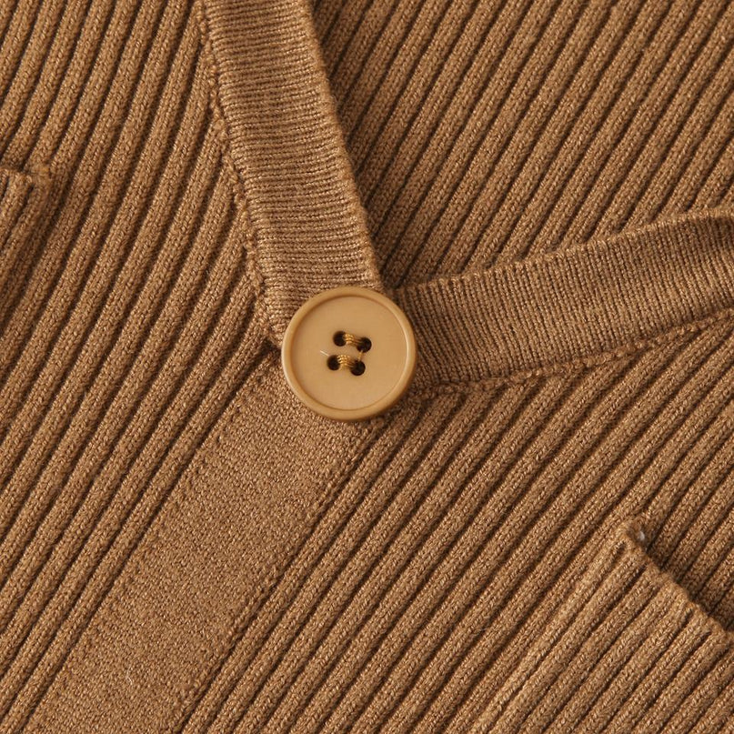 Shirt Dress – Knit Midi Design – Belted Waist – Elegant Modest Style