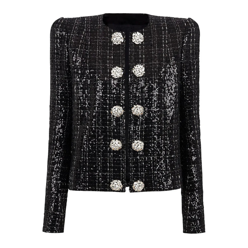 Livia Van Hoef Embellished Tweed Jacket