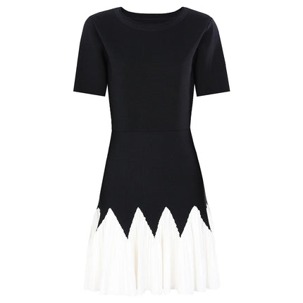 Noelle Van Hoef Knit And Pleated Mini Dress