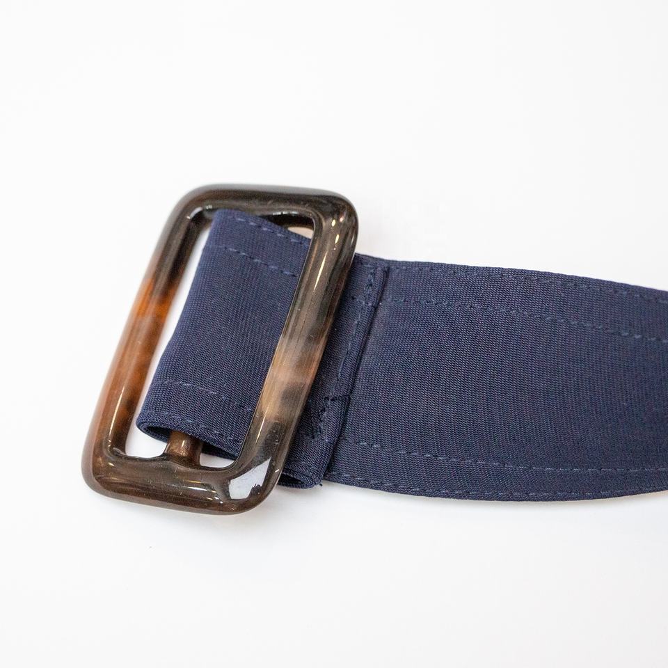 Trenchcoat – Navy Blue Stripe – Notched Collar – Luxury Belted Style