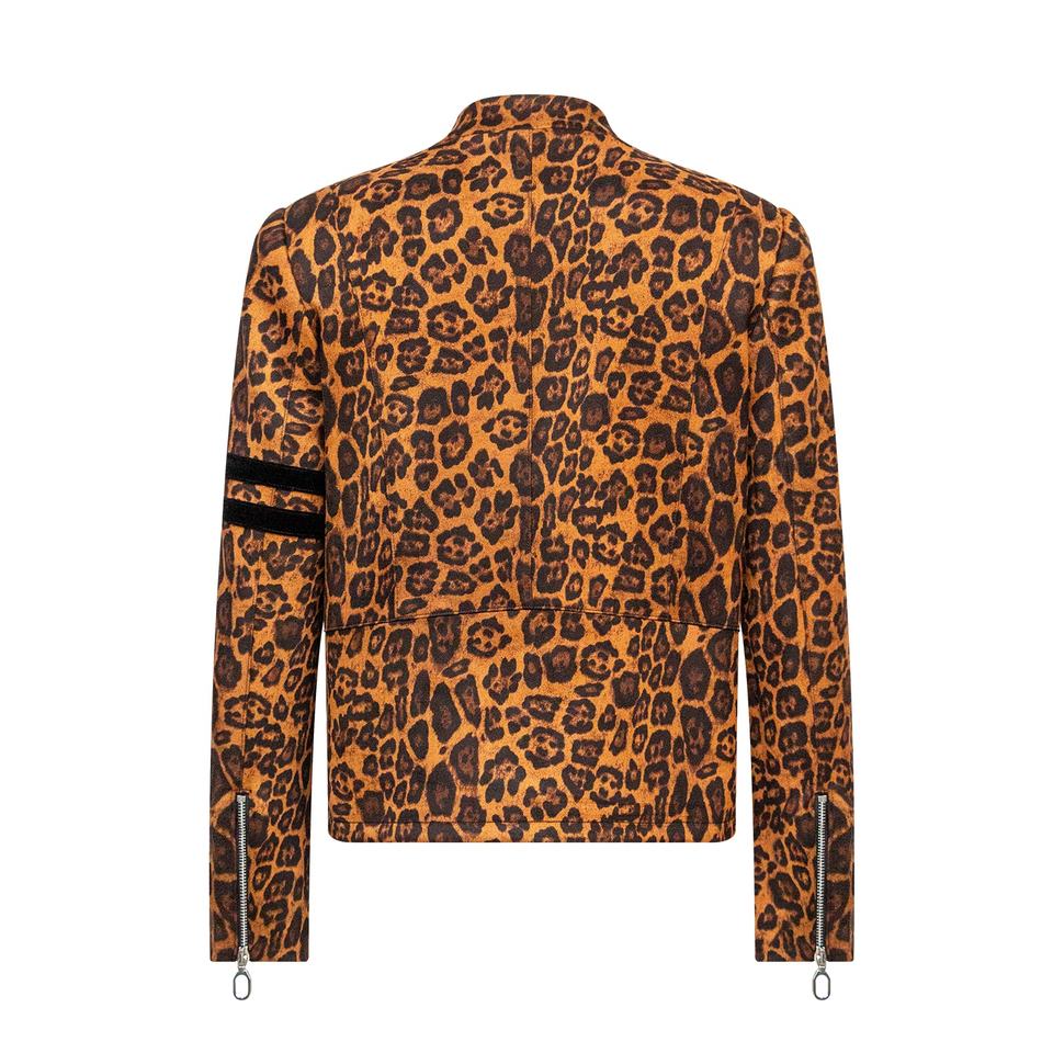 Jacket – Faux Suede Leopard Print – Y2K Streetwear – Luxury Fall Style