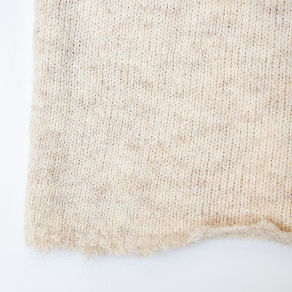 Knit Top – Vintage Bow Design – Hollow Mohair Knit – Elegant Winter Style
