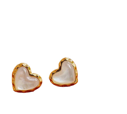 18 Karat Solid Gold Golden Pearl Earrings With Diamond And Sapphire