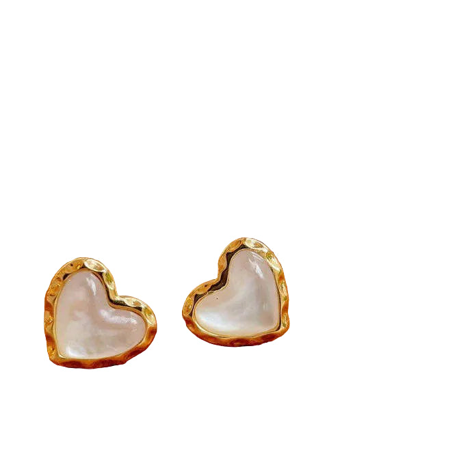 18 Karat Solid Gold Golden Pearl Earrings With Diamond And Sapphire