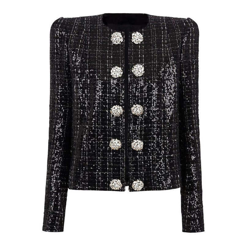 Livia Van Hoef Embellished Tweed Jacket