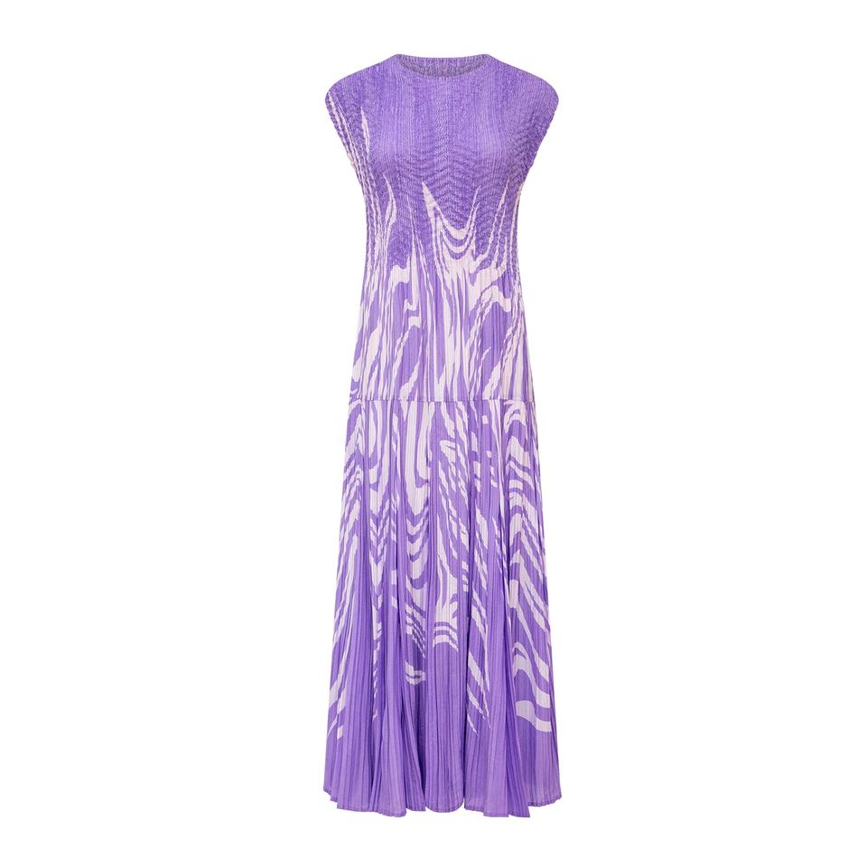 Evening Dress – Printed Design – Sleeveless Maxi – Elegant Romantic Style