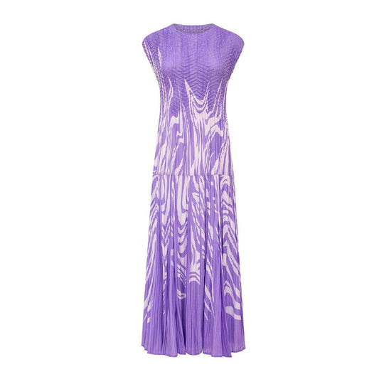 Evening Dress – Printed Design – Sleeveless Maxi – Elegant Romantic Style