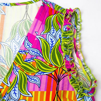 Midi Dress – Floral Print – Sleeveless V-Neck – Casual Beach Style