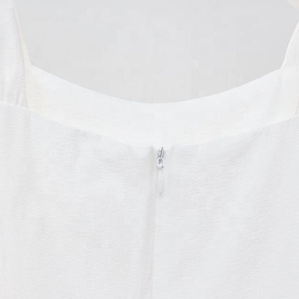 Mini Dress – Elegant A-Line Design – U-Neckline – Vintage Inspired Style