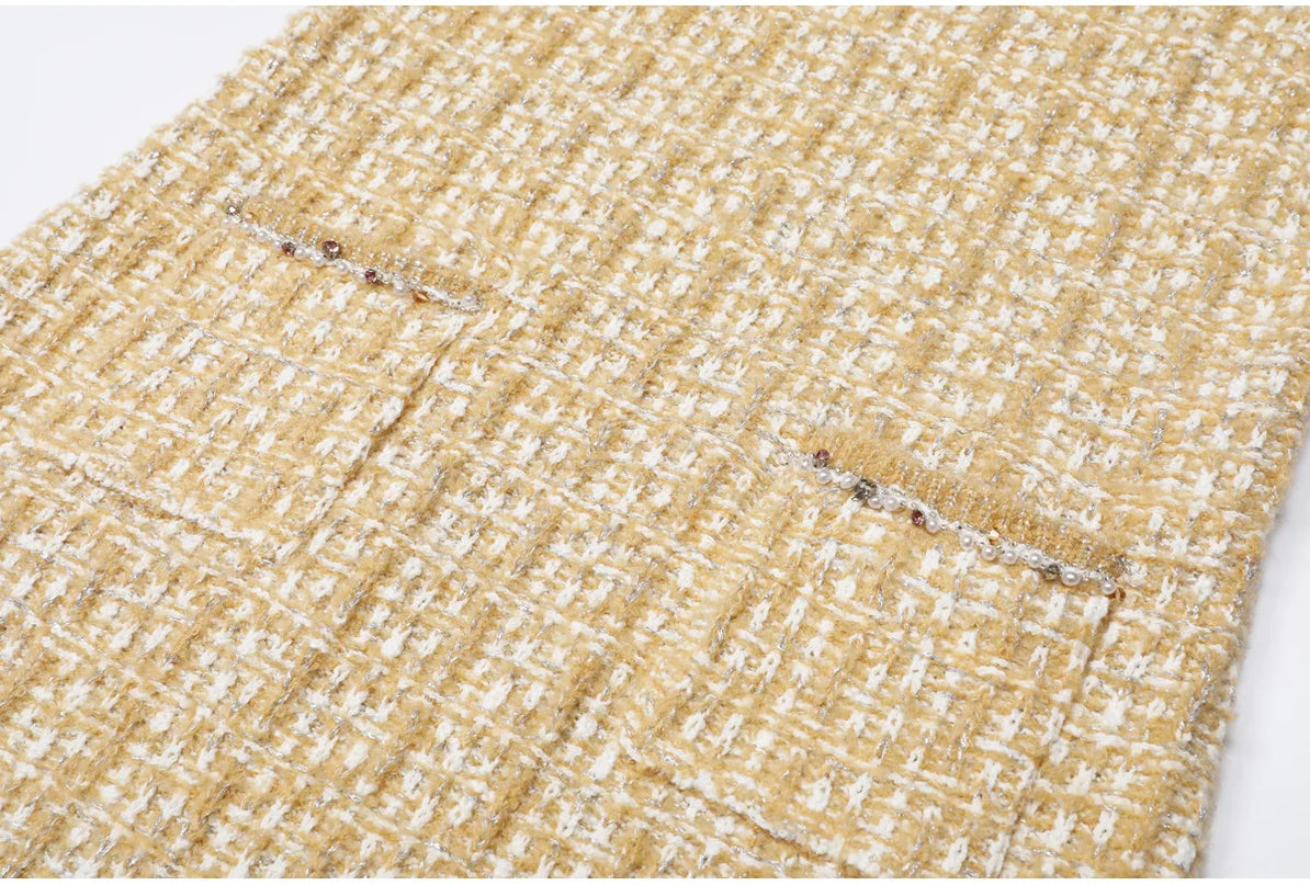 Serena Van Hoef Tweed Jacket And Sleeveless Mini Dress Set