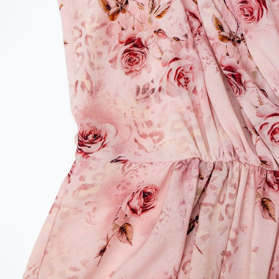 Maxi Dress – Sleeveless V-Neck – Floral Print – Bohemian Evening Style