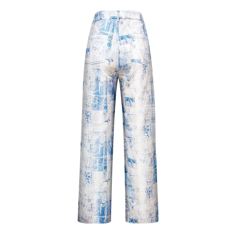 Denim Pants – Streetwear Style – Straight Leg Fit – Mid Rise Waist