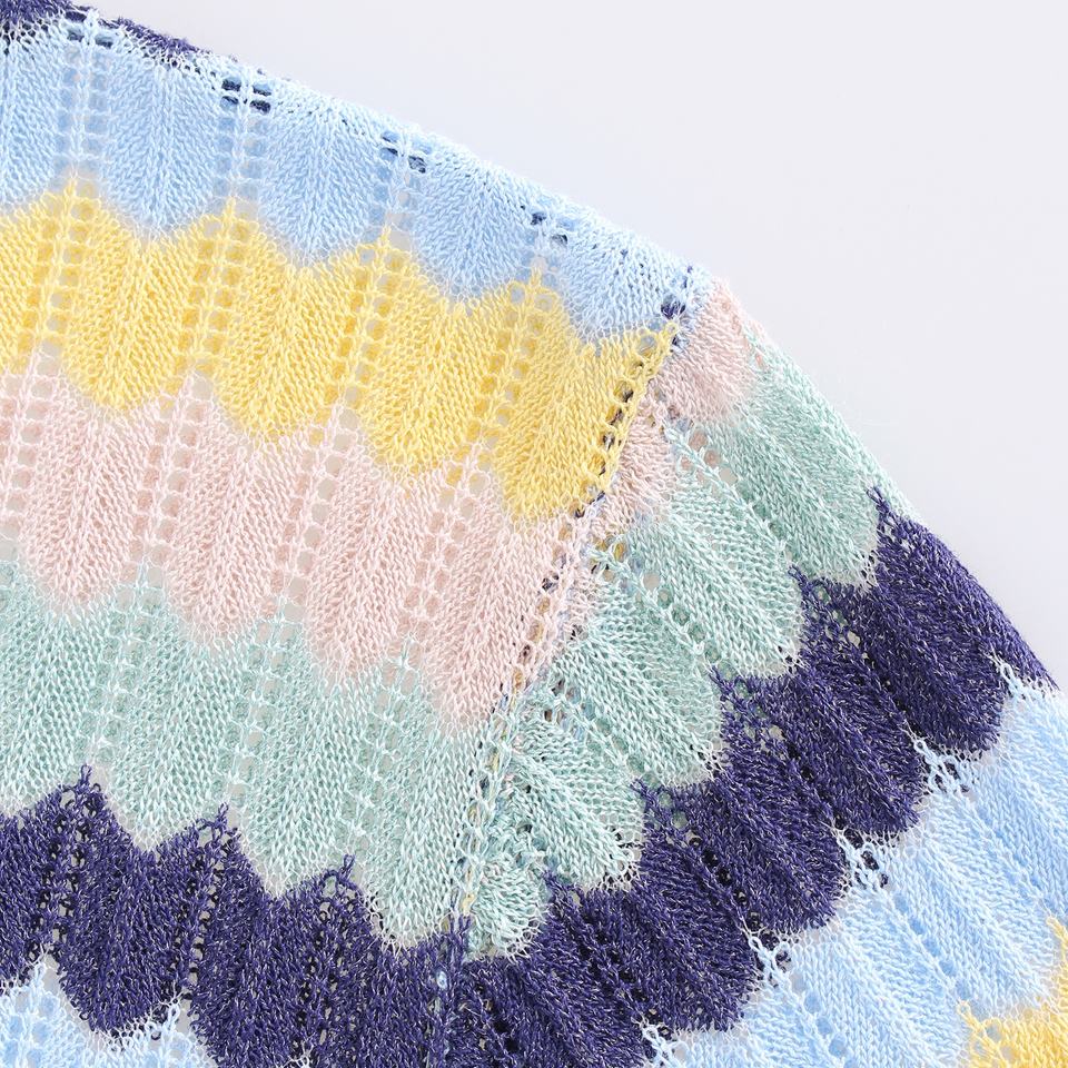 Knit Cardigan – Round Neckline – Single Button Closure – Vintage Fall Style