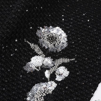 Sophia Van Hoef Embellished Cardigan And Midi Skirt Set