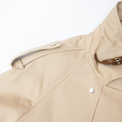 Trenchcoat – Beige Designer Style – Belted Waist – Classic Fall Look