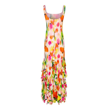 Maxi Dress – Boho Floral Print – Spaghetti Straps – Modern Romantic Style