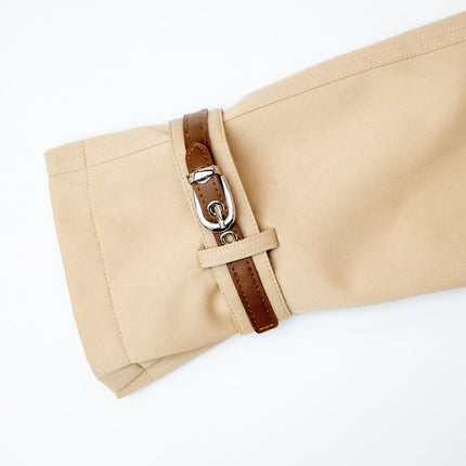 Trenchcoat – Beige Designer Style – Belted Waist – Classic Fall Look