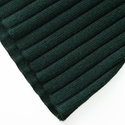 Maxi Dress – Solid Knit Design – Button Detail – Modest Vintage Style