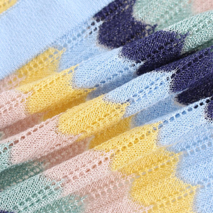 Knit Cardigan – Round Neckline – Single Button Closure – Vintage Fall Style