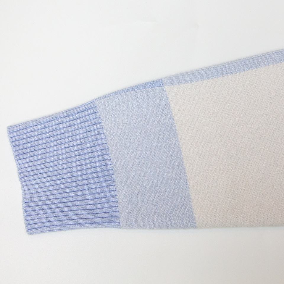 Cardigan – Color Block Design – Tie Front – Vintage Striped Style