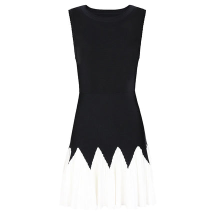 Noelle Van Hoef Knit And Pleated Mini Dress