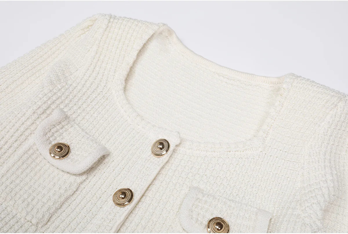 Elodie Van Hoef Ribbed Peplum Midi Dress