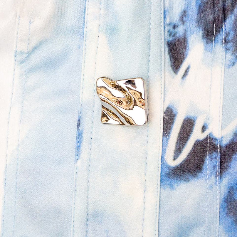 Denim Dress – Blue Tie-Dye – Spaghetti Strap Corset – Vintage Holiday Style