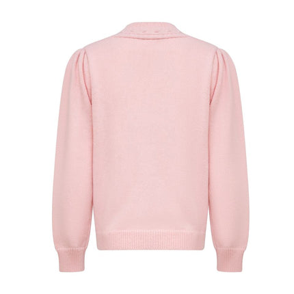 Knit Cardigan – Pearl Button Design – V-Neck – Vintage Feminine Style