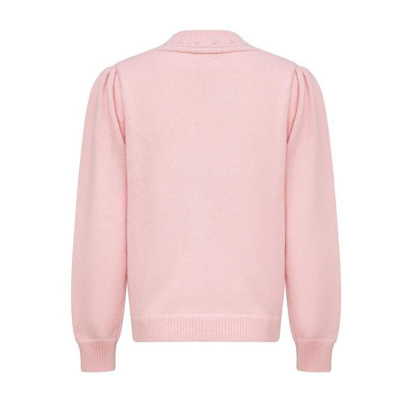 Knit Cardigan – Pearl Button Design – V-Neck – Vintage Feminine Style