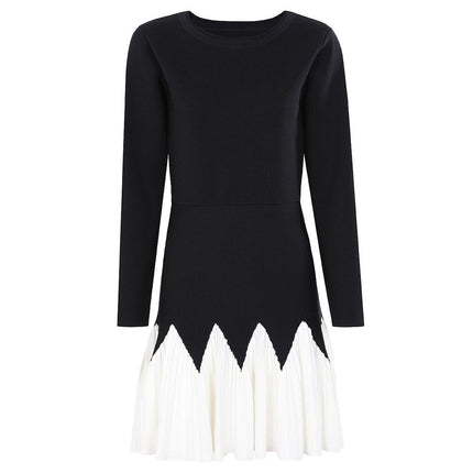 Noelle Van Hoef Knit And Pleated Mini Dress